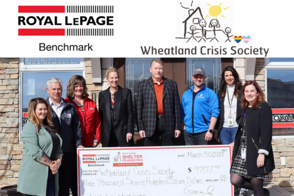 Royal LePage Donates to the Strathmore Wheatland Crisis Centre- Royal Lepage Benchmark - Strathmore